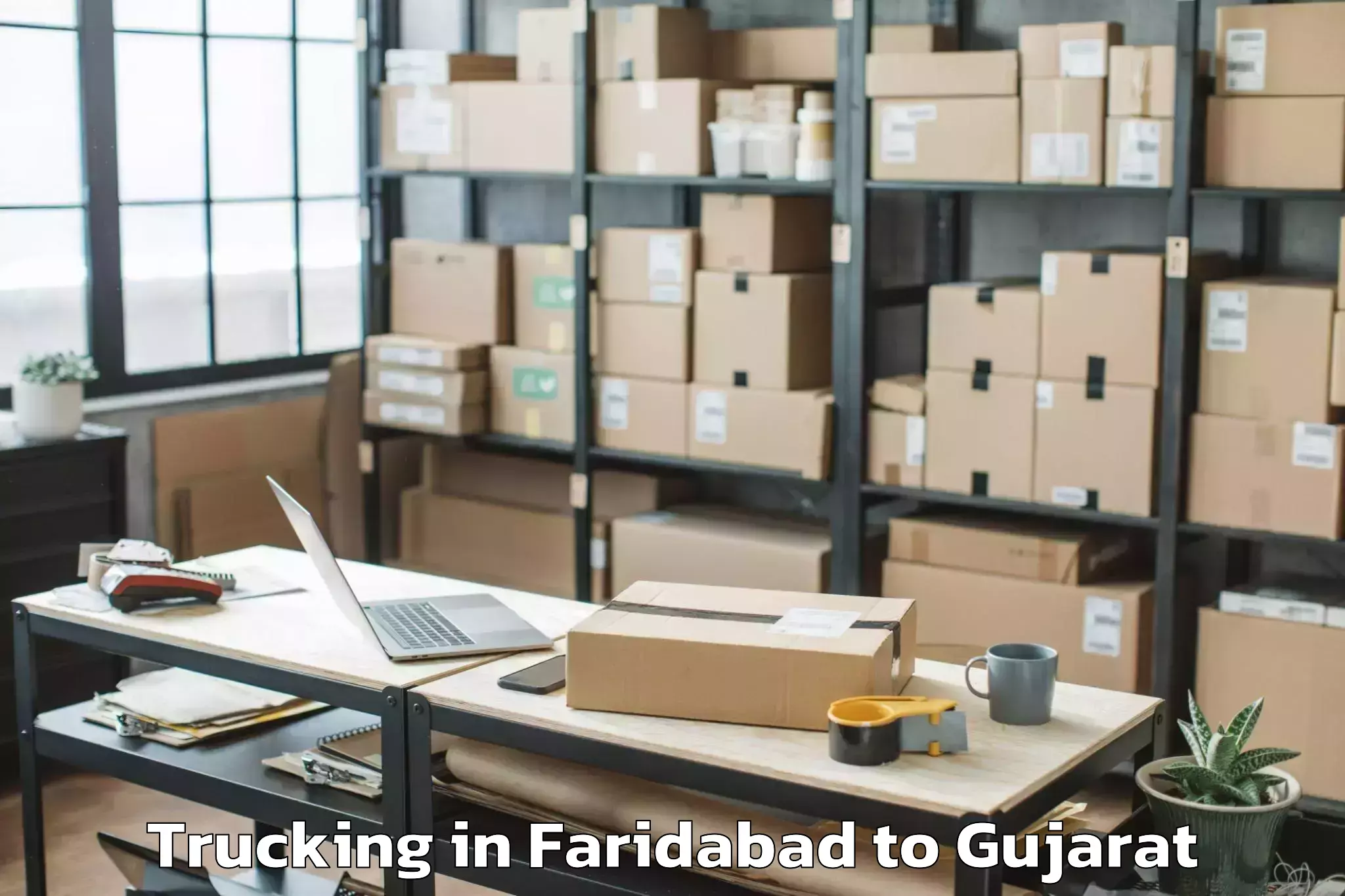 Professional Faridabad to Jetalsar Trucking